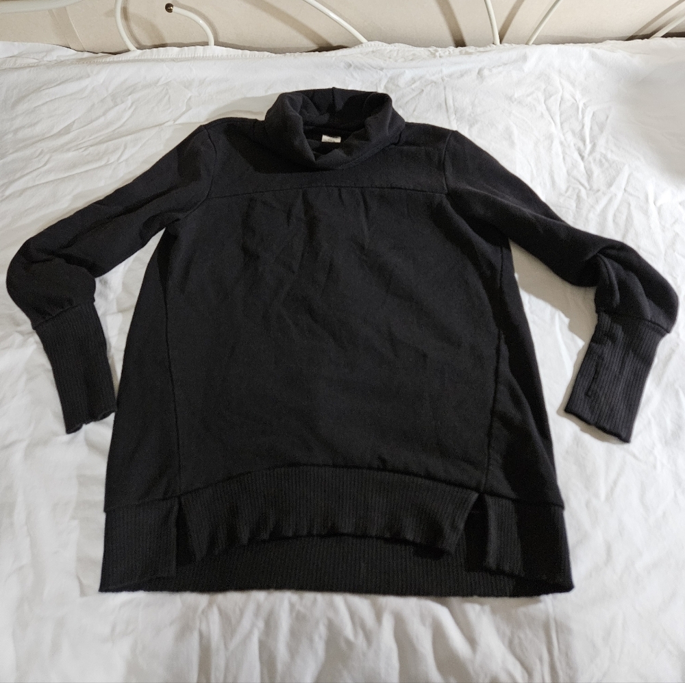 Athletic Works Women's Classic Black Cowl Neck Sweater